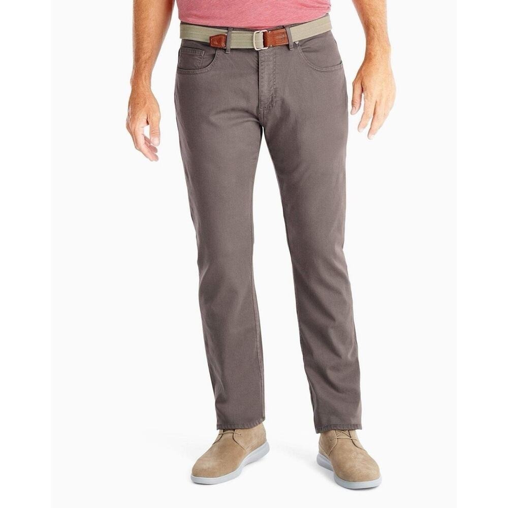 NWT Johnnie-O Hugo‎ 5-Pocket Pants Granite Gray Twill Preppy Jeans